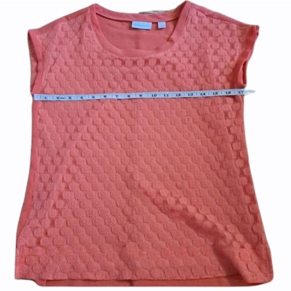New York & Company Hi-Lo Casual Top Orange-ish XSmall - Picture 4 of 8